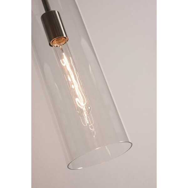 View 3 Light Round Pendant - Clear Shades